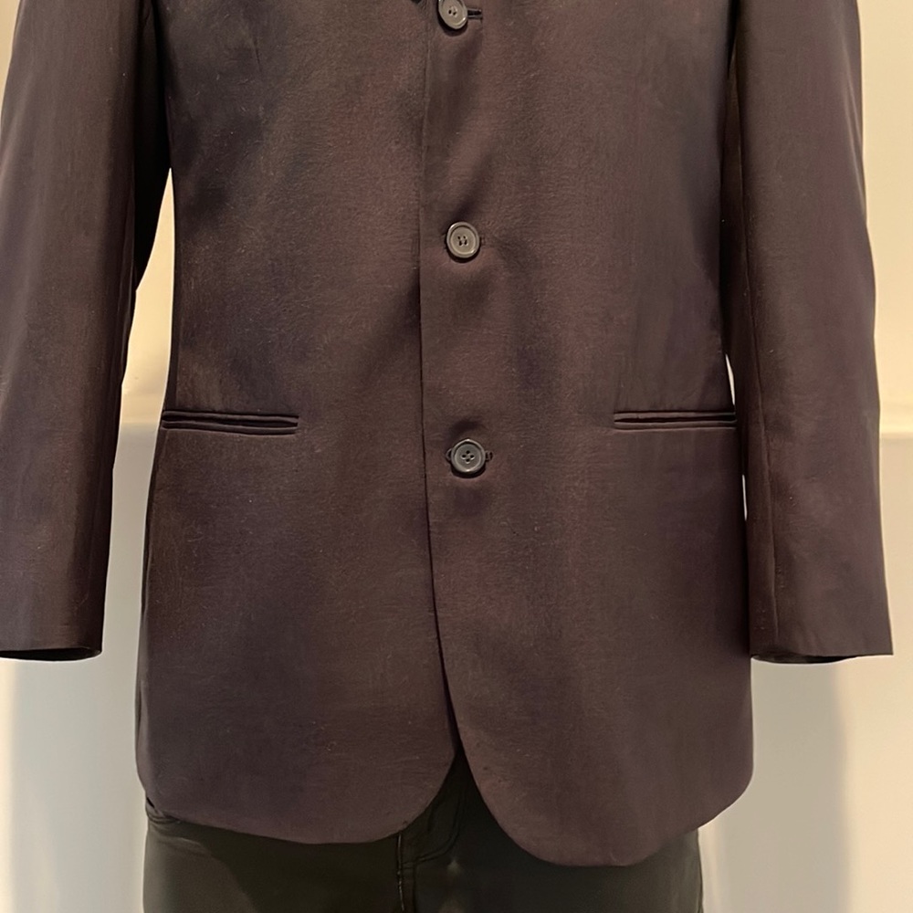 Leonardi Men’s Blazer Sport Coat Jacket Black 3 Buttons Size 38R - Picture 4 of 13